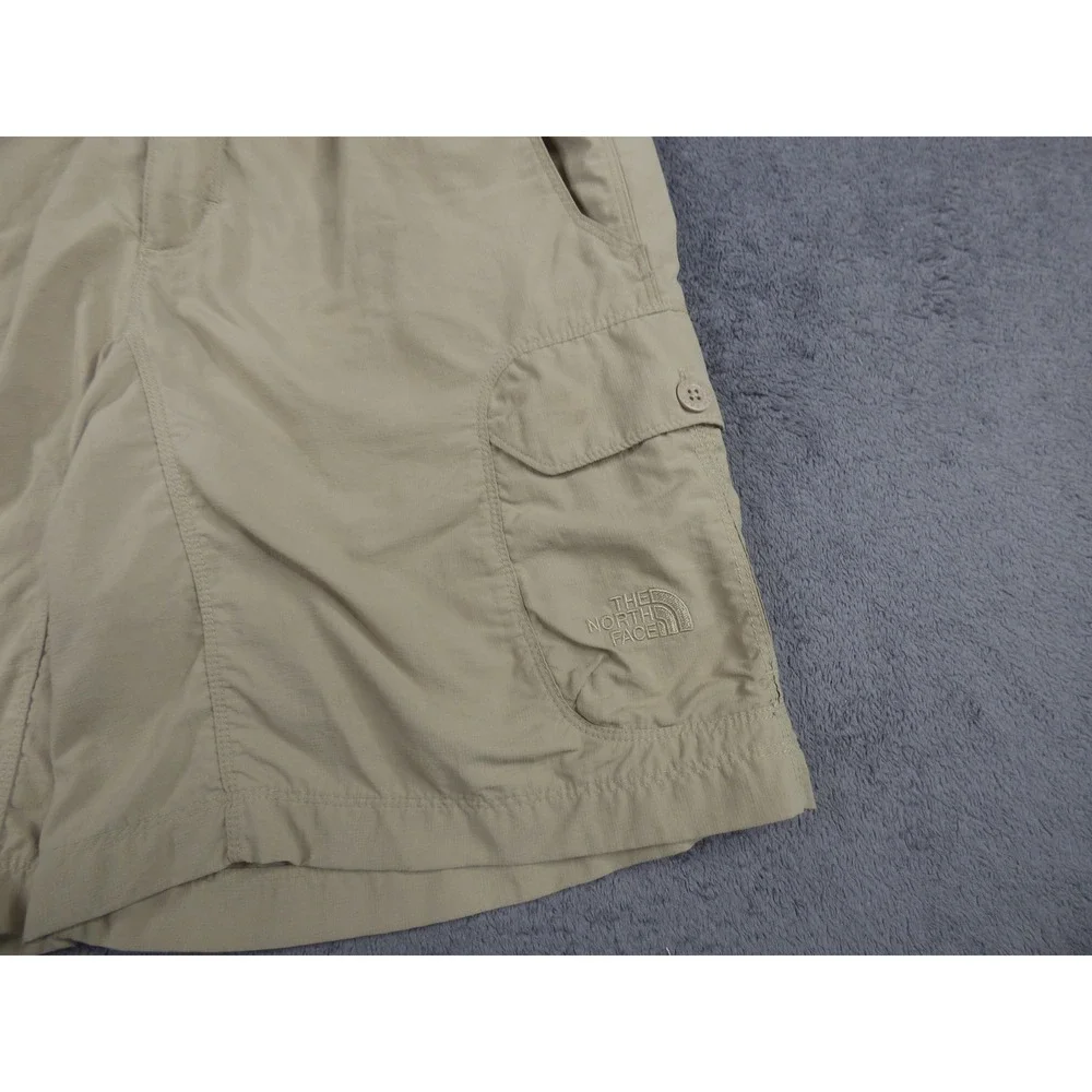 The North Face Mens Khaki Tan Nylon Cargo Hiking Shorts Small Regular S/P